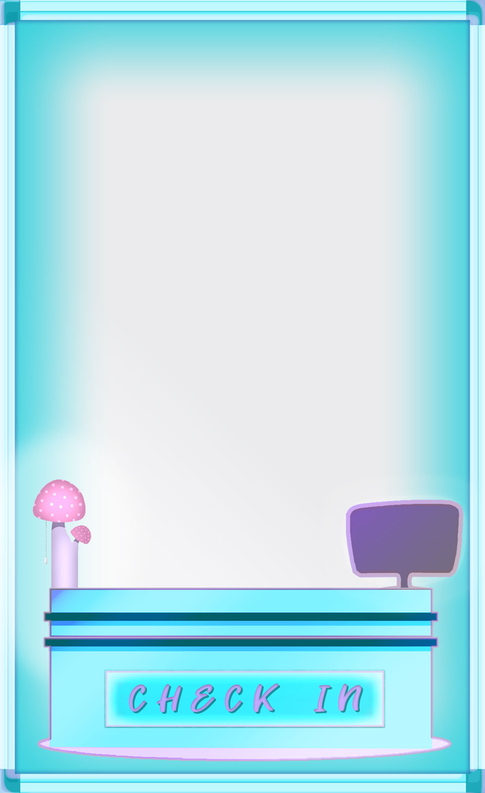 fairy nurse station marker board and check in desk
